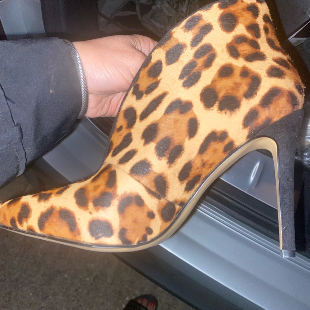 Nine West Terry Animal Print Booties